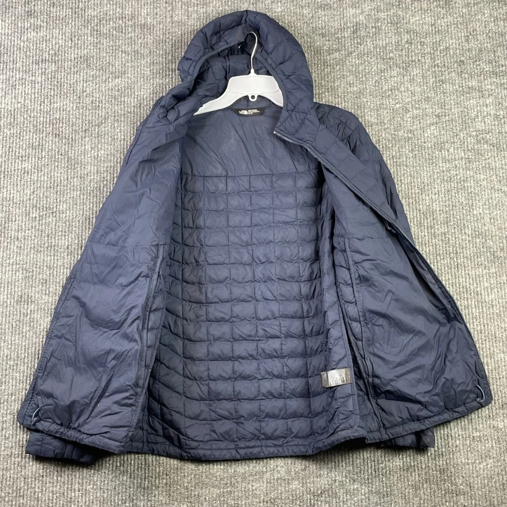 The North Face Thermoball Eco Hoodie Men's XL Navy Puffer Jacket *Broken Zipper